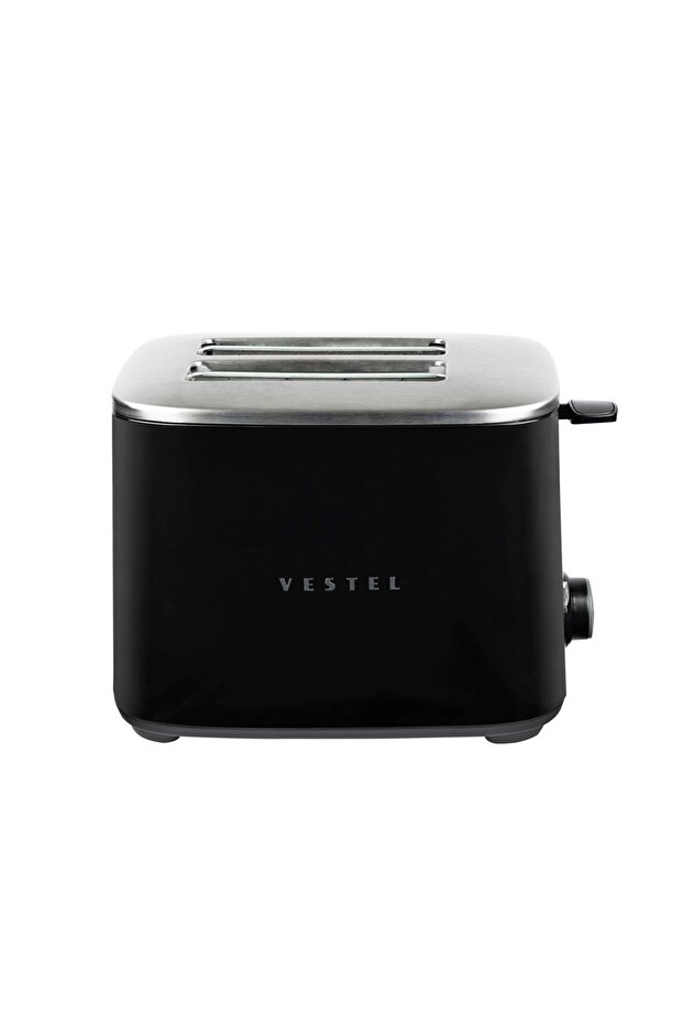 Black Retro 2 Slice Toaster - 2