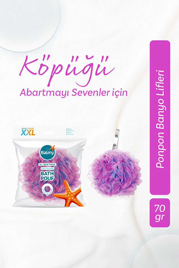 Banyo Lifi XXlarge Pembe-Mor - 1