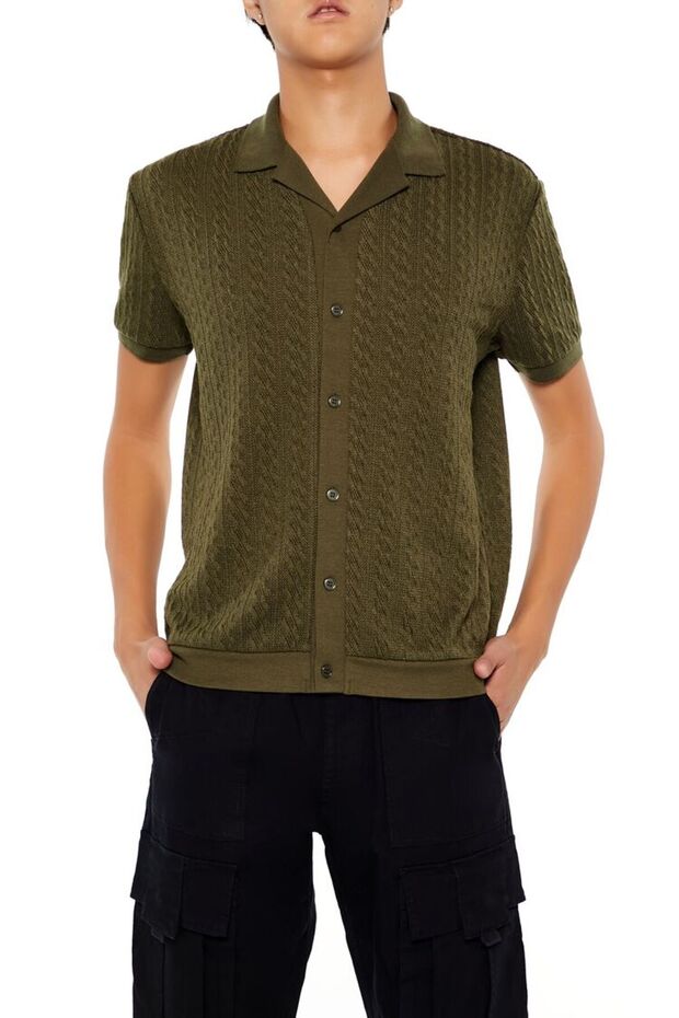 Örgü Desenli Gömlek - 2