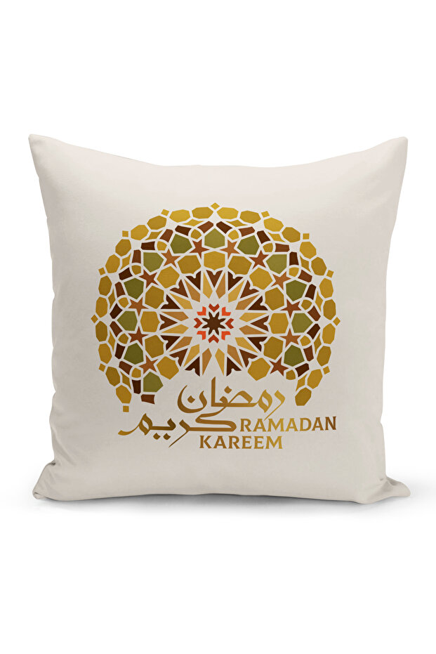 غطاء وسادة مطبوع رقميًا مزدوج الجوانب من سلسلة رمضان (غطاء سرير رمضان)
