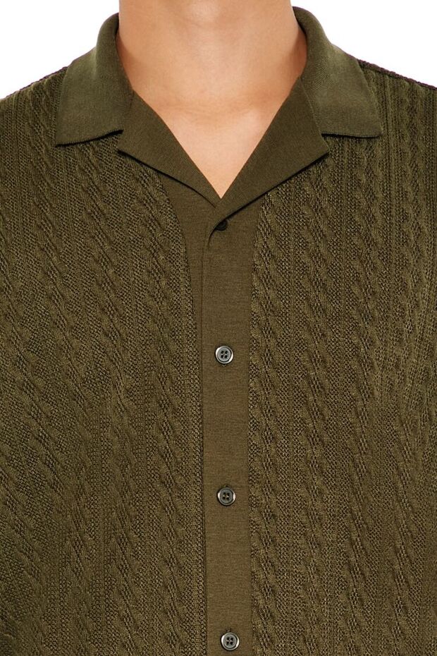 Örgü Desenli Gömlek - 1