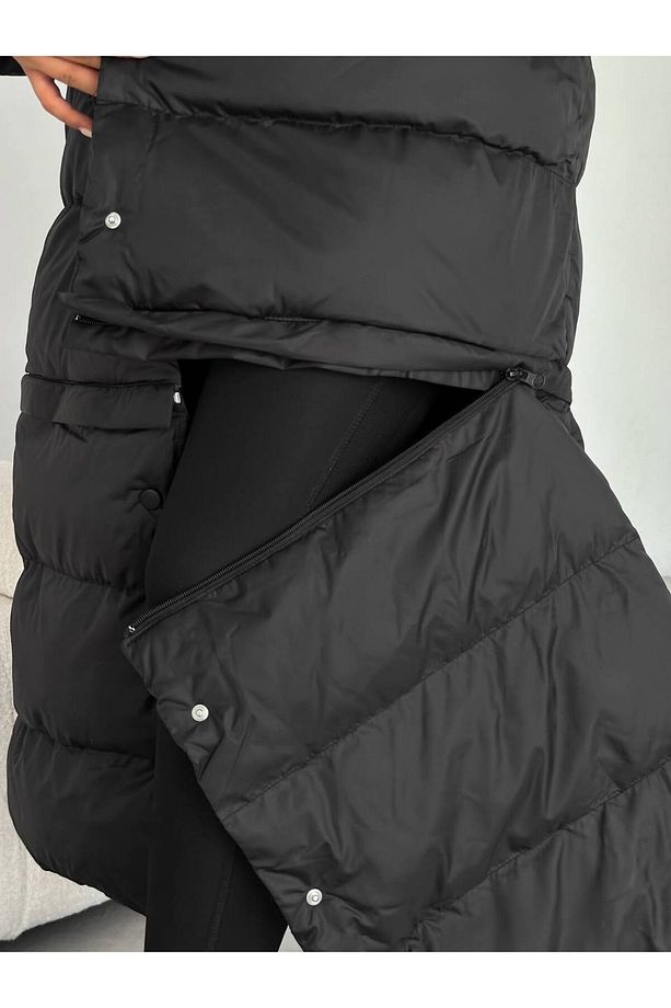Kadın Şişme Mont Üç Boy Kullanılabilir.Fermuarlı.Kapüşonlu - 8