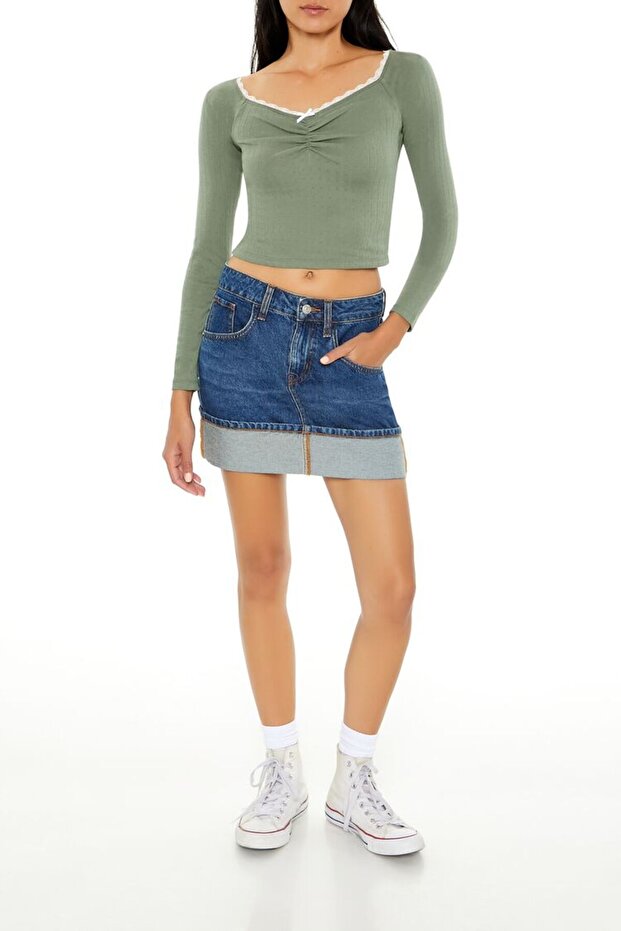 Fiyonklu Detaylı Bluz - 2