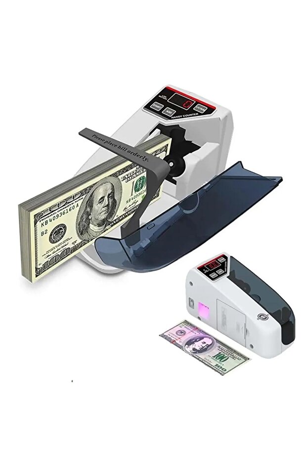 Mini Taşınabilir Kağıt Para Sayma Makinesi  UV Lamba Para Kontrol  KOLAY TAŞINILABİLİR - 2