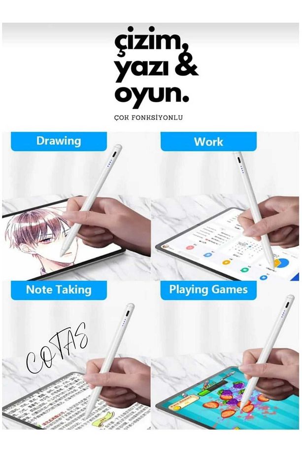 İos Android Windows Uyumlu Özellikli Tablet Telefon Ipad Kalemi Yedek Başlıklı - 5