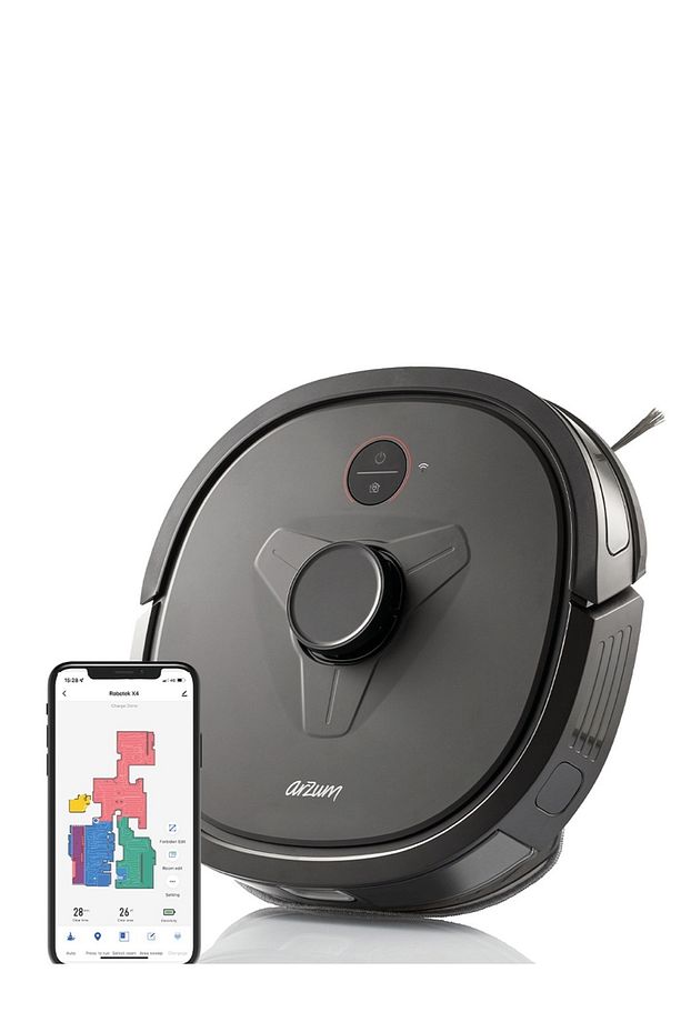 Ar4304 Robotek X4 Lds Akıllı Robot Süpürge - Siyah - 1
