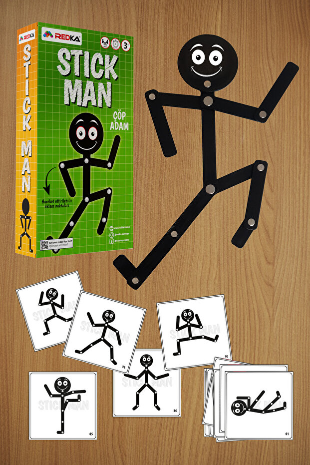 Stick Man Bionic Man Trash Man Educational Toy Box Game Mind Game