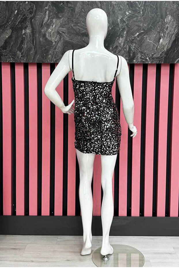Pul Payet Mini Elbise - 3