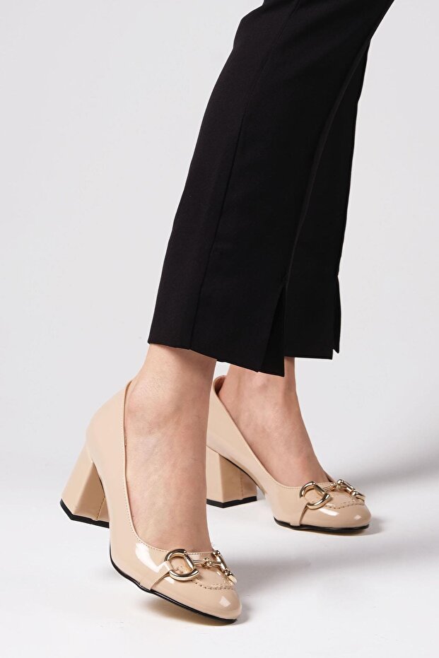 Leandra Nude Color Women's Heeled Shoes