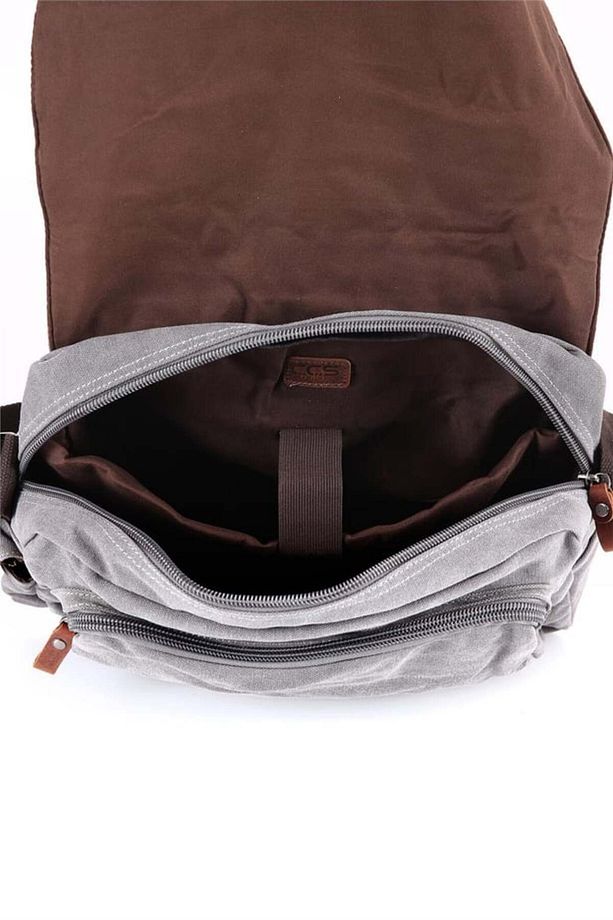 ÇÇS London 31466 Omuz Askılı Evrak Çantası GREY - 5