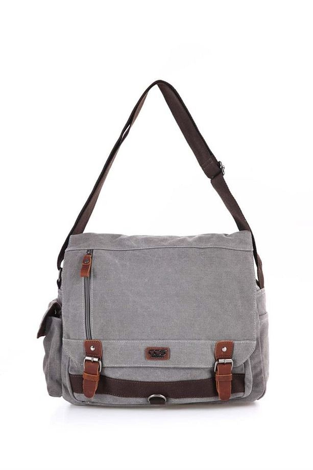 ÇÇS London 31466 Omuz Askılı Evrak Çantası GREY - 1