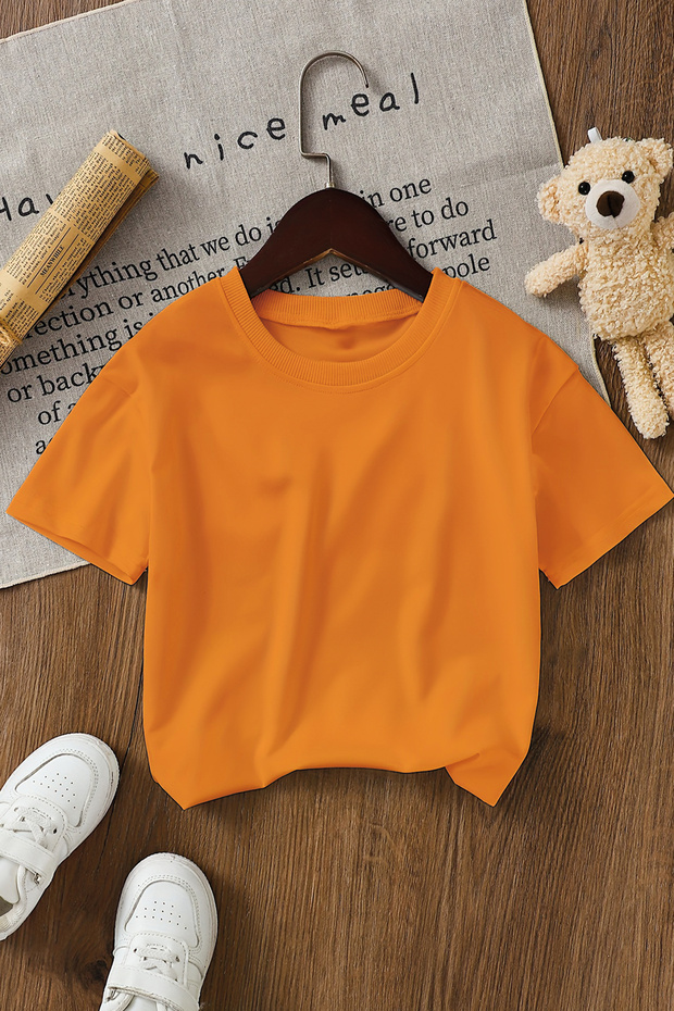 Orange Basic T-Shirt - 1