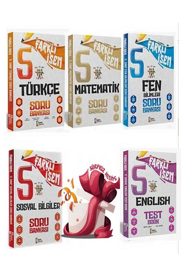 2024 Farklı İsem 5. Sınıf Tüm Dersler Soru Bankası İsem Yayıncılık Sürpiz Hediyeli - 1