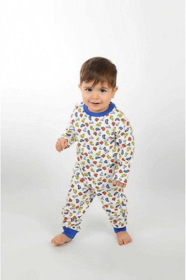 Çocuk Pijama Takımı 1-5 Yaş Arabalar Desen - 6