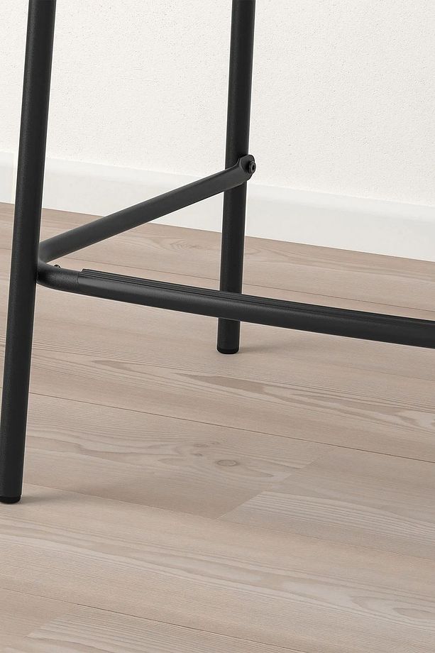 Bar Taburesi Bar Sandalyesi İç İçe Geçebilir Siyah 63cm BC012 - 6