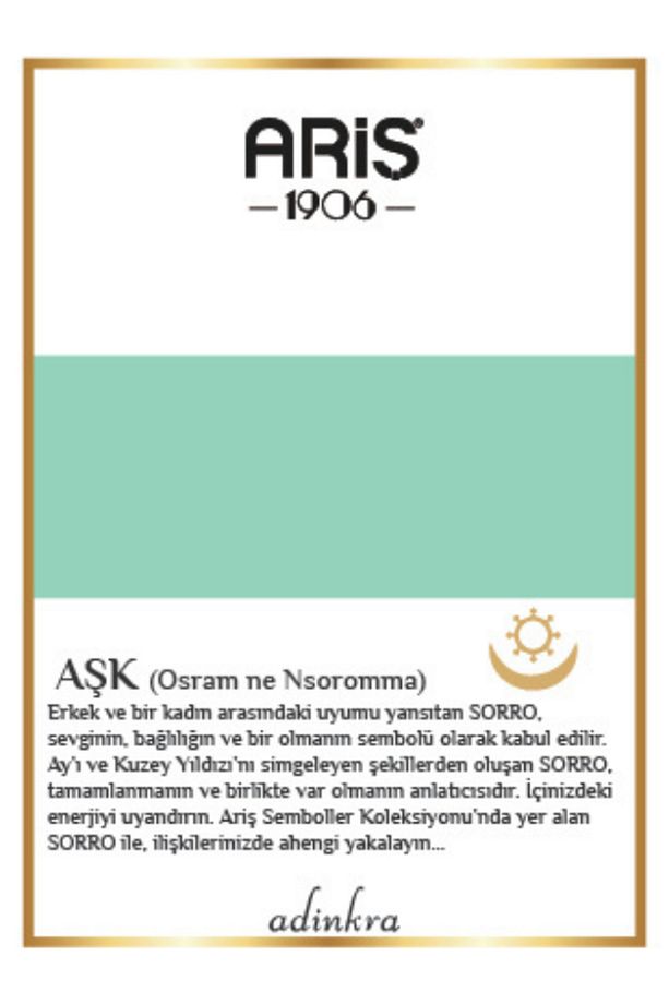 Aşk Sembolü Altın Kolye (Osram ne Nsoromma) - 4