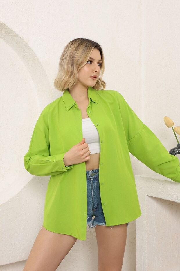 Kadın Gömlek Oversize - 2