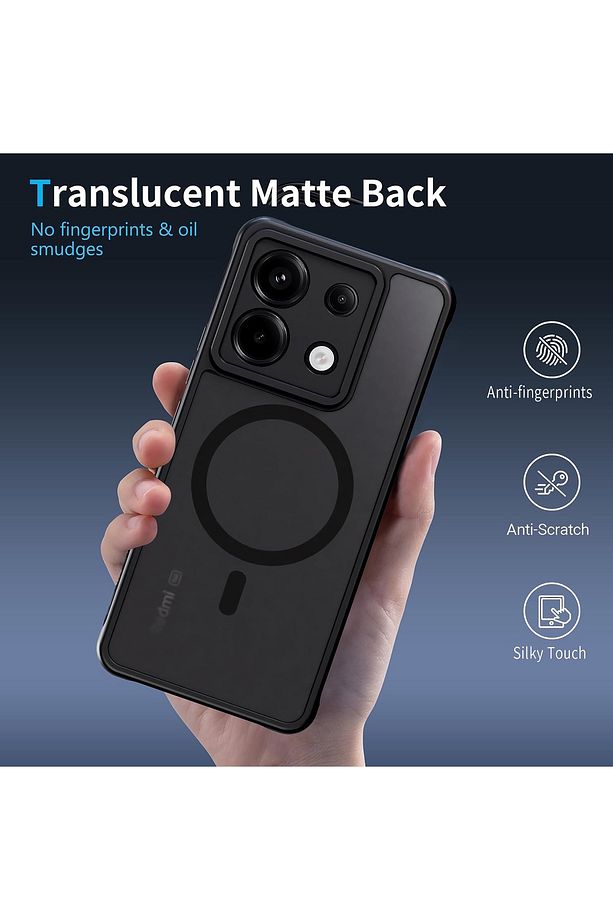 Xiaomi Redmi Note 13 Pro 5g Kılıf Mat Magsafe Şarj Özellikli Darbe Önleyici Hassas Butonlu Kapak Sio - 2