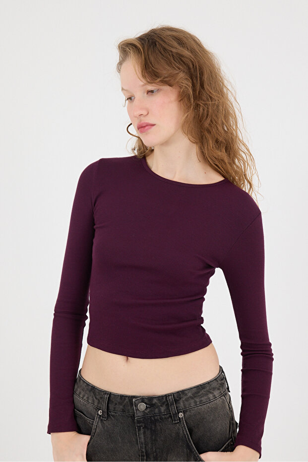 Bisiklet Yaka Basic Bluz B1480-S3 - 4