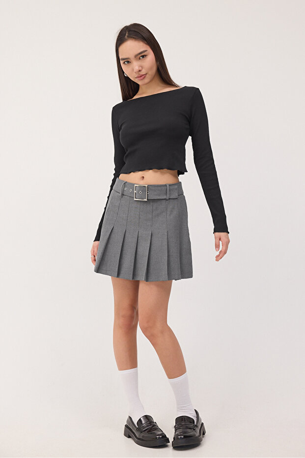 Uzun Kollu Basic Bluz B1667-K2 - 1