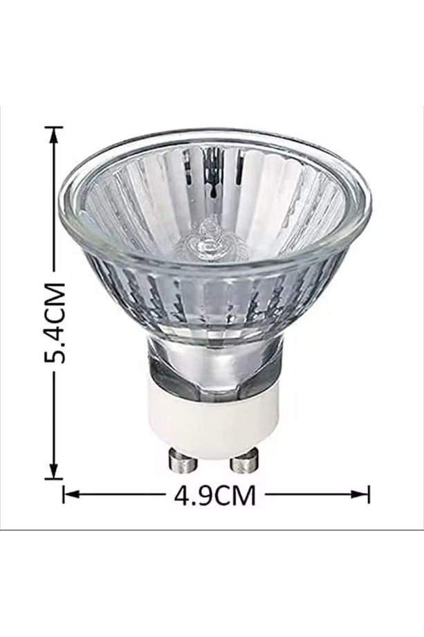 50w Gu10 Duylu Dimmerlenebilir Sarı Işık Klasik Çanak Spot Ampul Halogen Lamp 220 Volt Ile Çalışır - 5