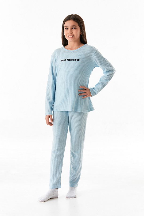 Need More Slep Baskılı Kız Çocuk Pijama Takımı - 3
