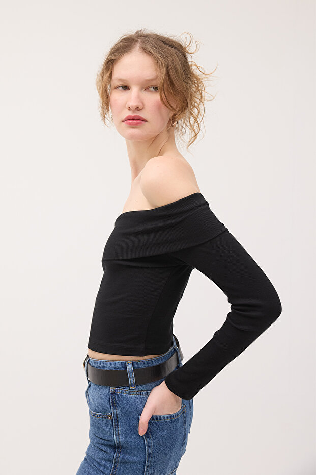 Madonna Yaka Uzun Kollu Bluz B1697-E7 - 4