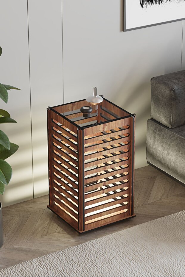 Ceviz Solis Sehpa Lambader - 1