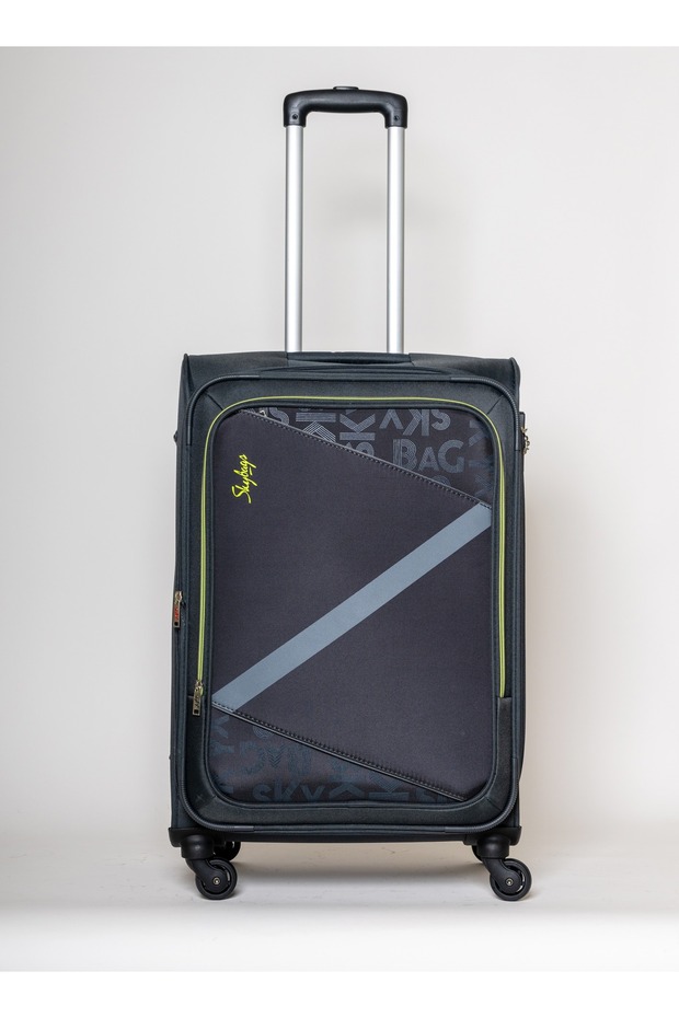 Spotlight Checked Luggage, Polyester Soft Sided, 24", Grey