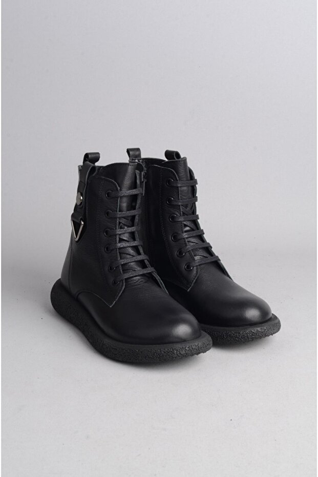 Select 1537 genuine leather women's boot black