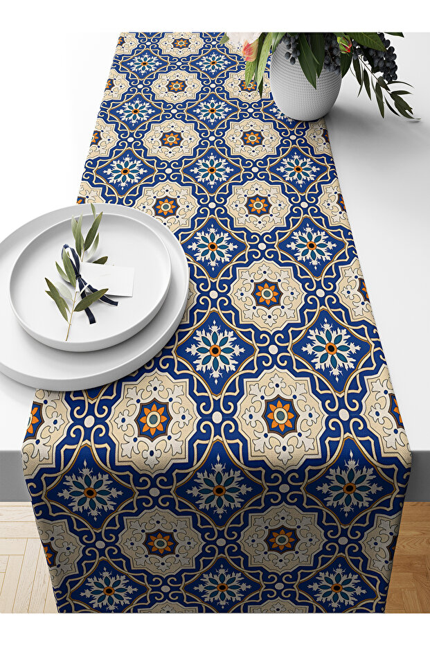 مفرش طاولة بطبعة رقمية من مجموعة رمضان، مقاس 140×40 سم