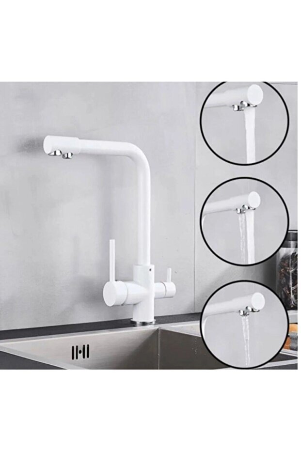 E.m.white Purified 3 Way Kitchen Faucet