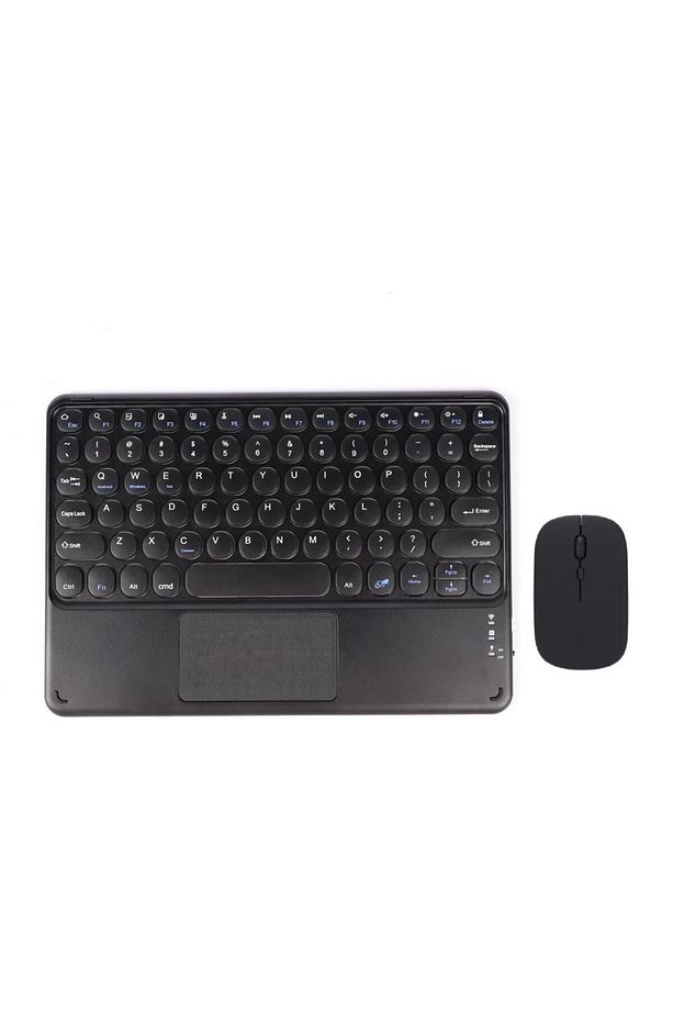 lenova Tab uyumlu P11 ZABL0042TR 11.5" Uyumlu Kablosuz Bluetooth Şarjlı TouchPad'li Klavye Mouse - 1