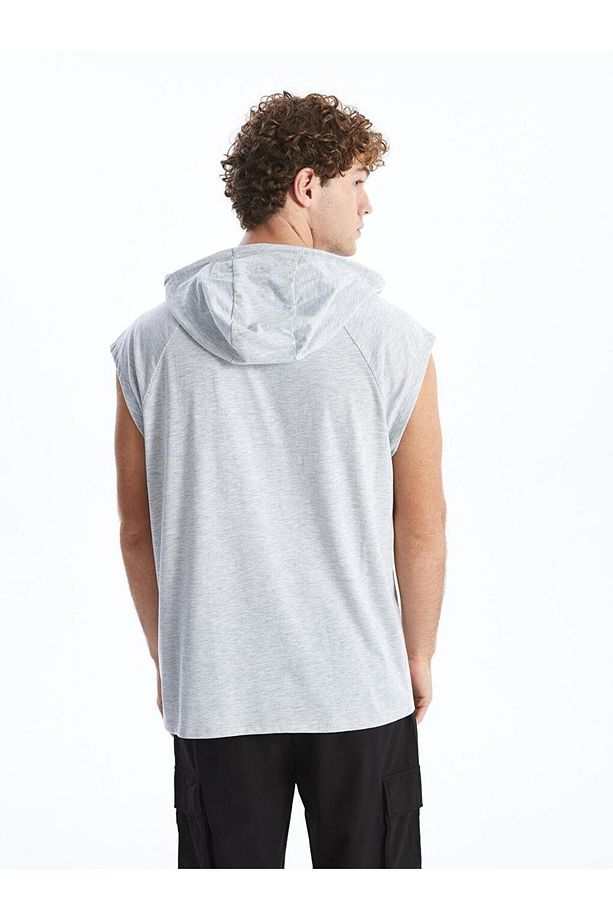 XSIDE ACTIVE Kapüşonlu Erkek Kolsuz Tişört - 4