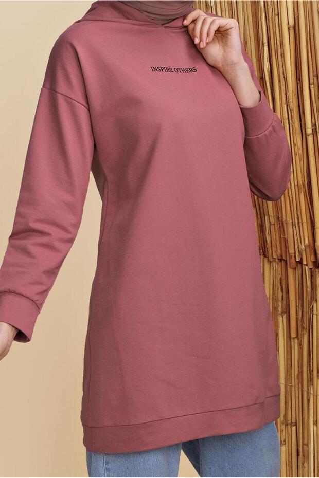 KAPÜŞONLU BASIC EŞOFMAN TUNİK 1456 - 4