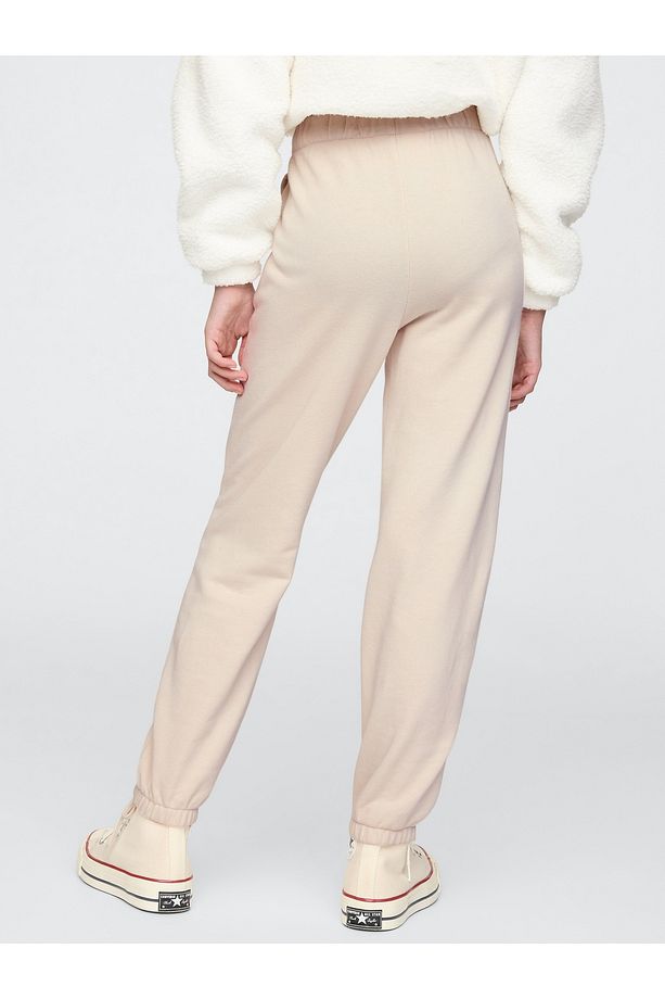 Kız Çocuk Bej Gap Logo Relaxed Fleece Jogger Eşofman Altı - 4