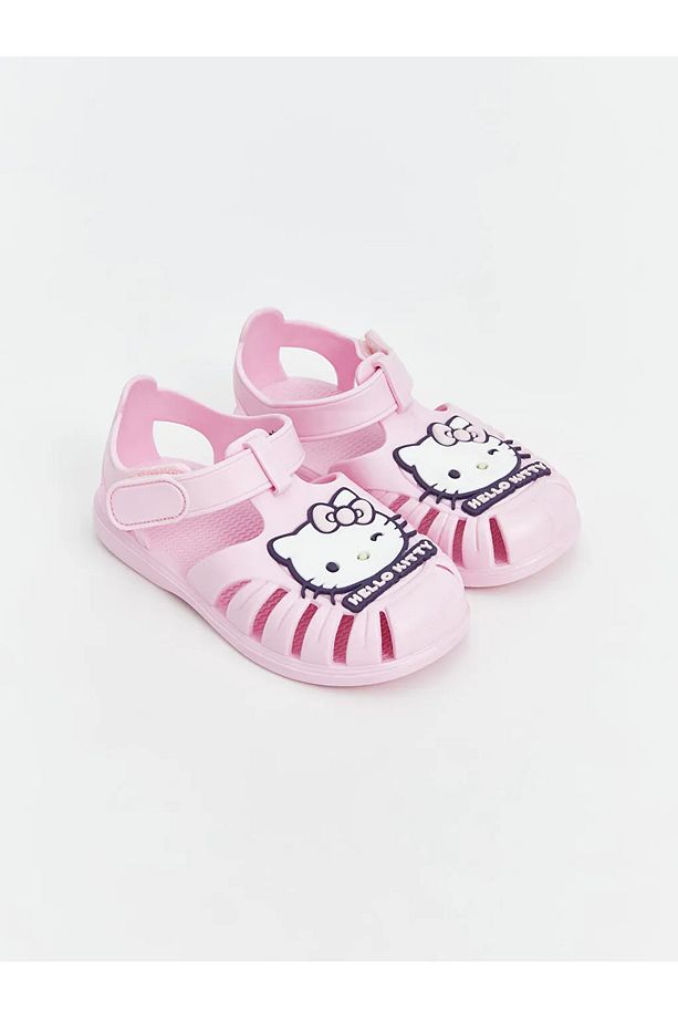LCW STEPS Pembe Hello Kitty Baskılı Kız Bebek Sandalet - 1