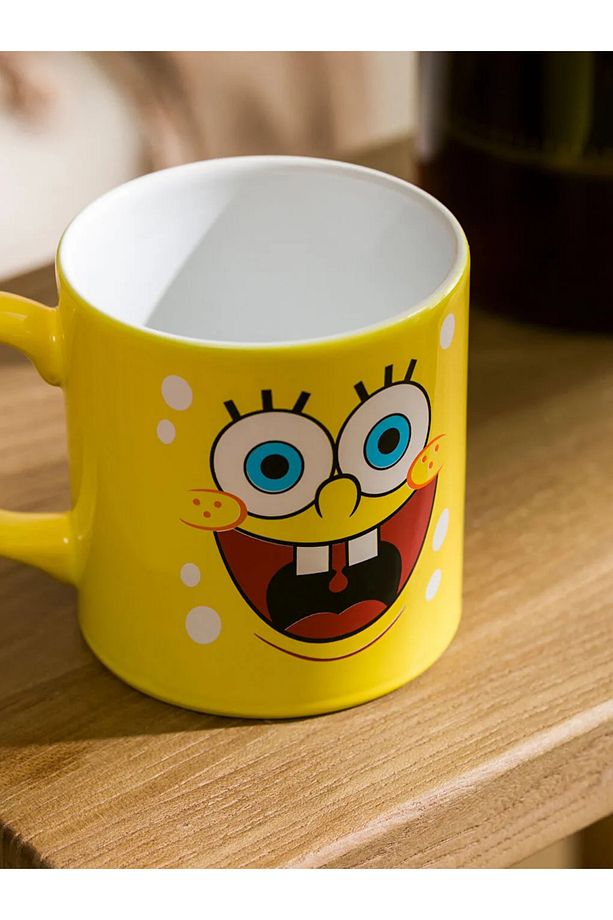 LCW Karışık Sünger Bob Baskılı Seramik Kupa 320 Ml - 3