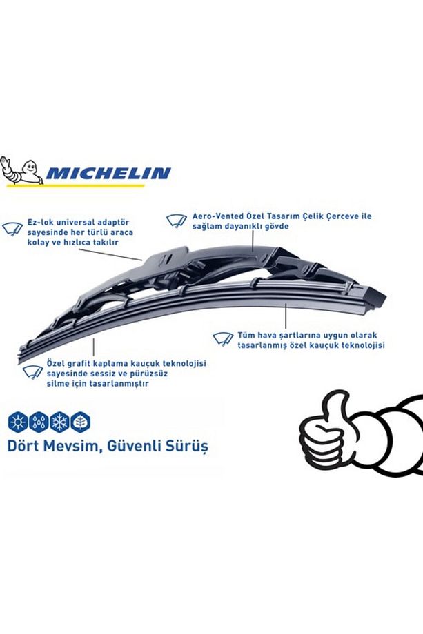 Rainforce™ Mc13924 60cm 1 Adet Universal Telli Silecek - 3