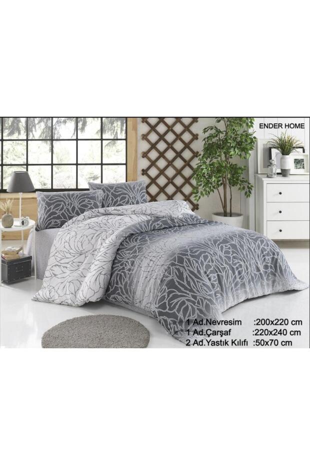 Leaf Çift Kişilik Ranforce Set – 200x220 cm - 2