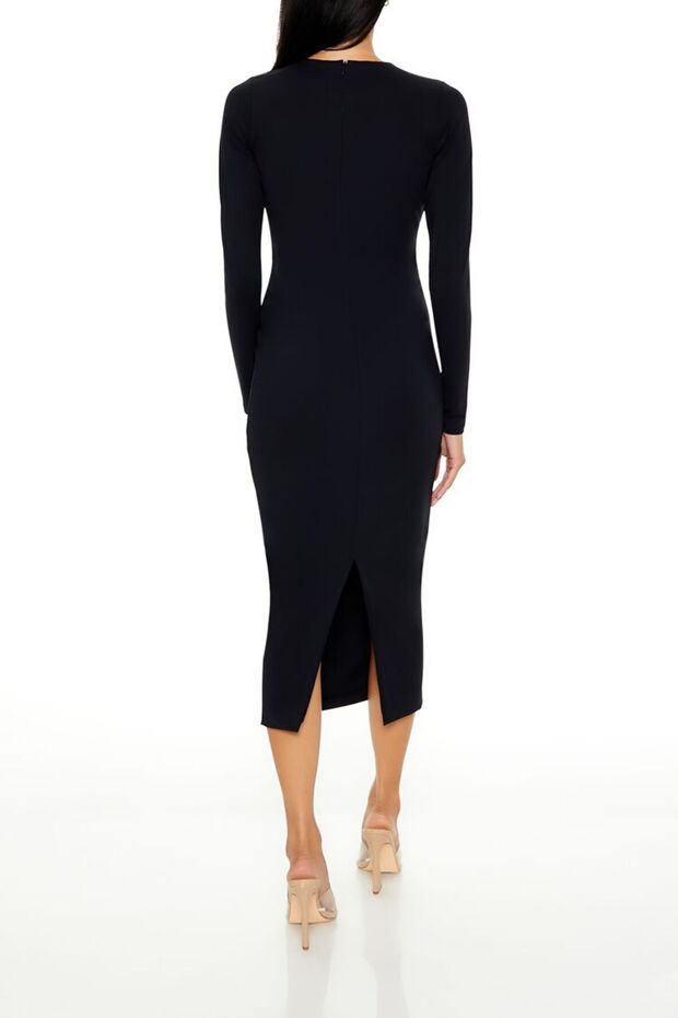 Şekillendirici Midi Elbise - 4