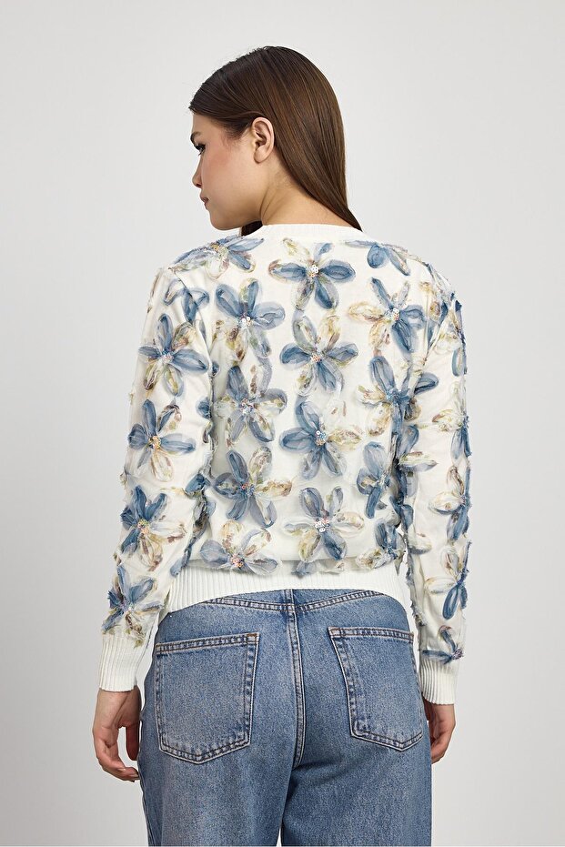 سترة منقوشة بالزهور موديل 6109 من إكرو - 5