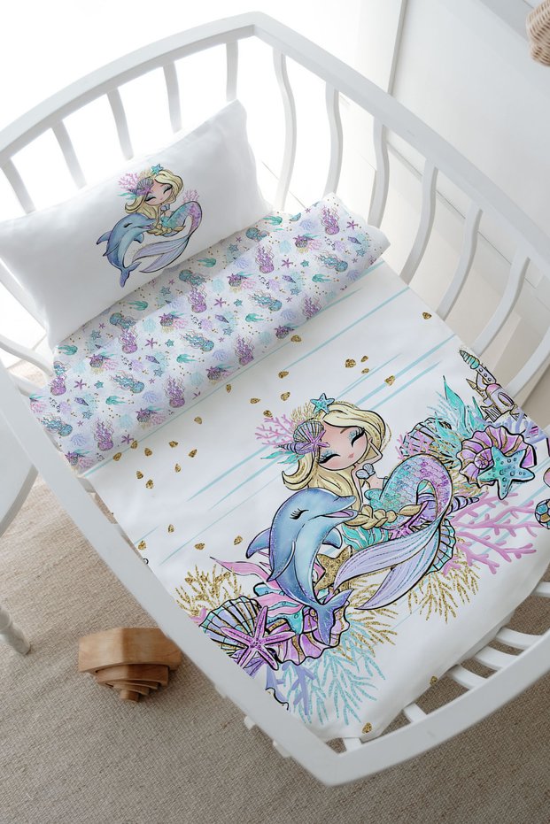 Park Bedding Duvet Cover Set (80X120) - Iconic Series - Blonde Mermaid