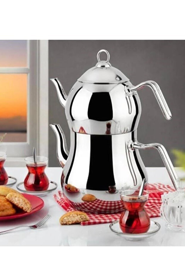 İlda Mini Boy Silver Çaydanlık - 2