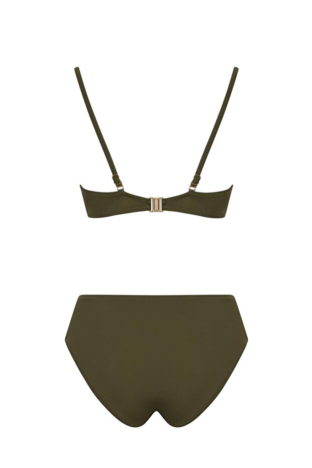 Beaded Strapless Bikini Set - 3