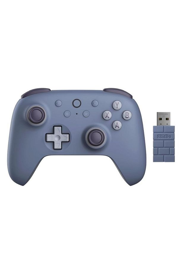 Ultimate 2C Kablosuz 2.4G Oyun Kolu PC Android Hall Effect Joystick Blueberry Koyu Mavi - 1