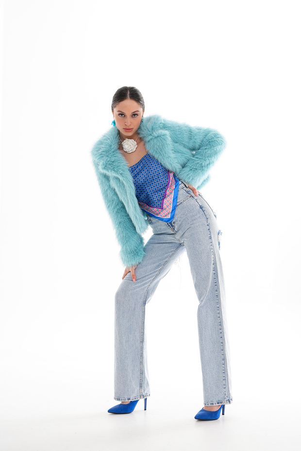 سترة قصيرة بياقة - 2