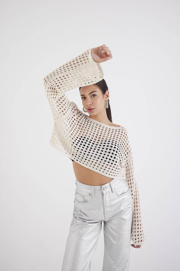 Ajurlu Crop Triko T1564-b6 - 4