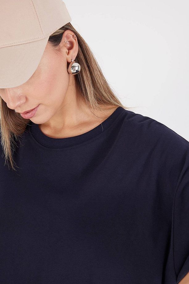 Bisiklet Yaka Basic T-shirt P10111-d7 - 3