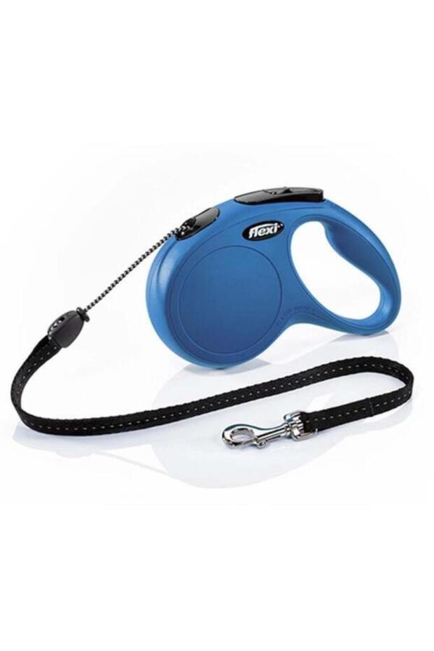 مقود كلب كلاسيكي جديد أوتوماتيكي مقاس متوسط أزرق 5 Mt - 235-102003M - من Petshop